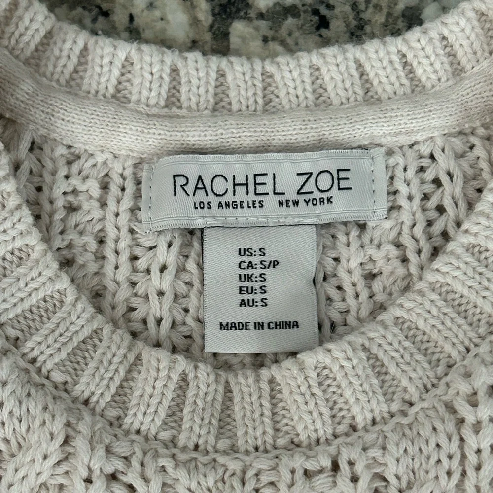 Rachel Zoe Cable Knit Sweater Vest Size S - Picture 6 of 10